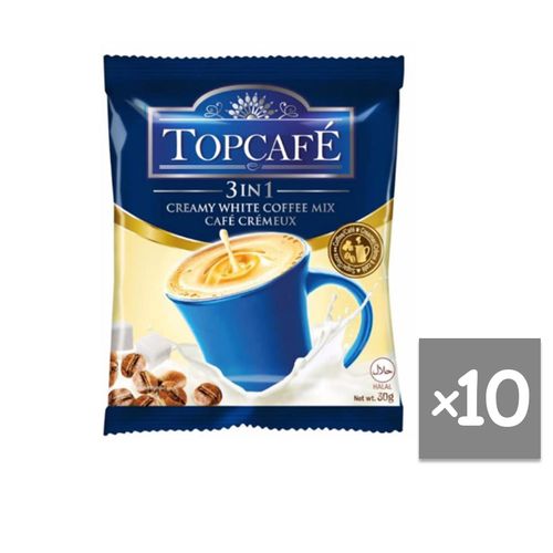 TOP CAFE TOP CAFE 3 IN 1 CREAMY COFFEE 30g X 10